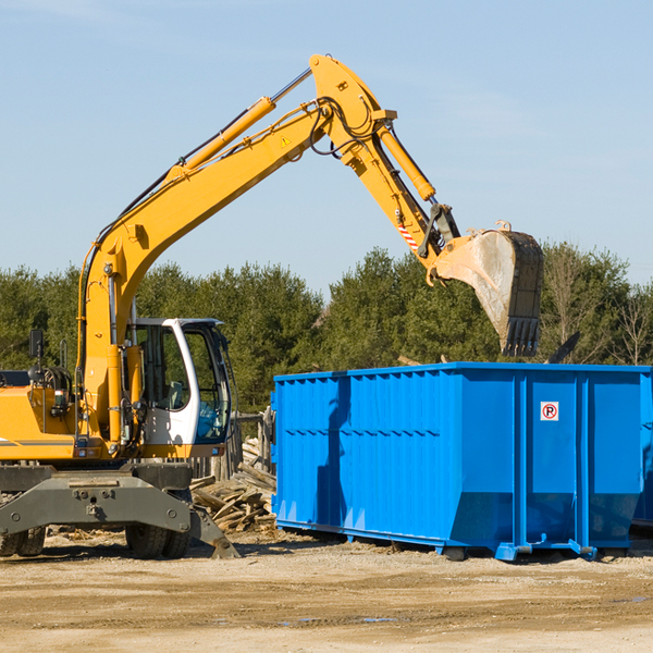 what size residential dumpster rentals are available in Purdin Missouri